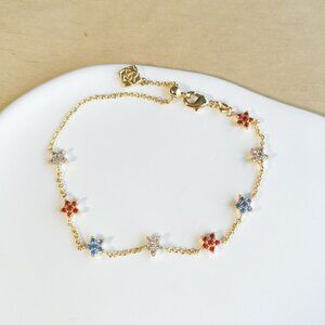 Kendra Scott Chain Bracelet | Sierra Star | Gold Crystal